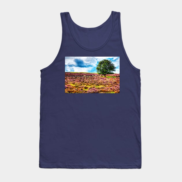 The Yorkshire Moors Sheep On The Purple Heather Tank Top by tommysphotos